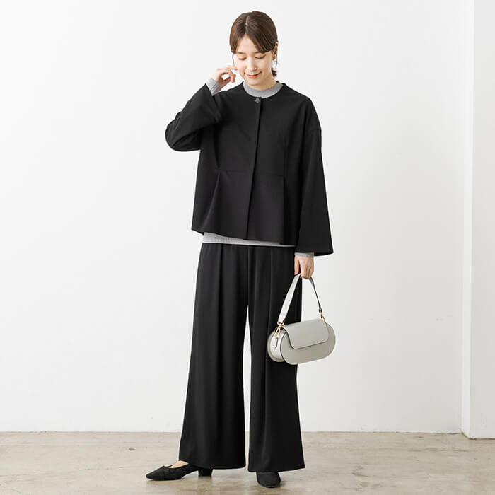 洗えるONOFFブラックフォーマル／ワイド M・ブラック｜東京ソワール