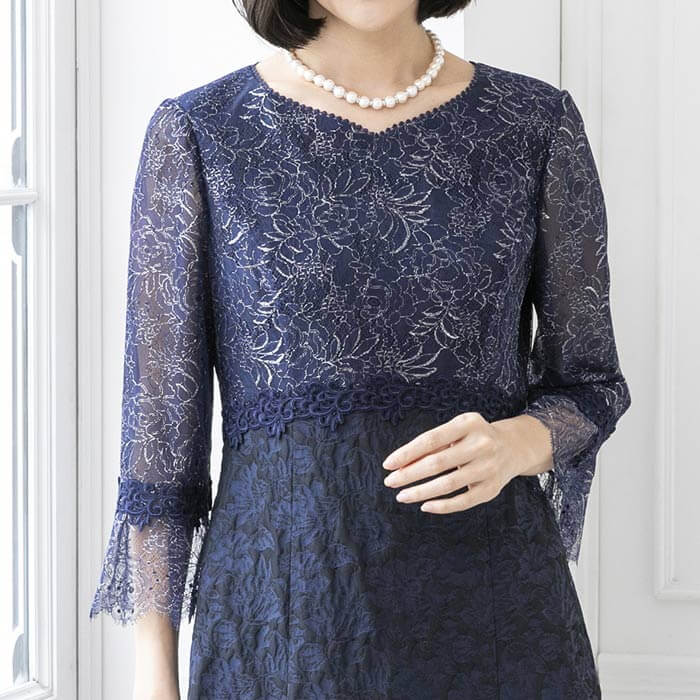 スタイルアップなマザードレス 13号・ネイビー｜東京ソワール