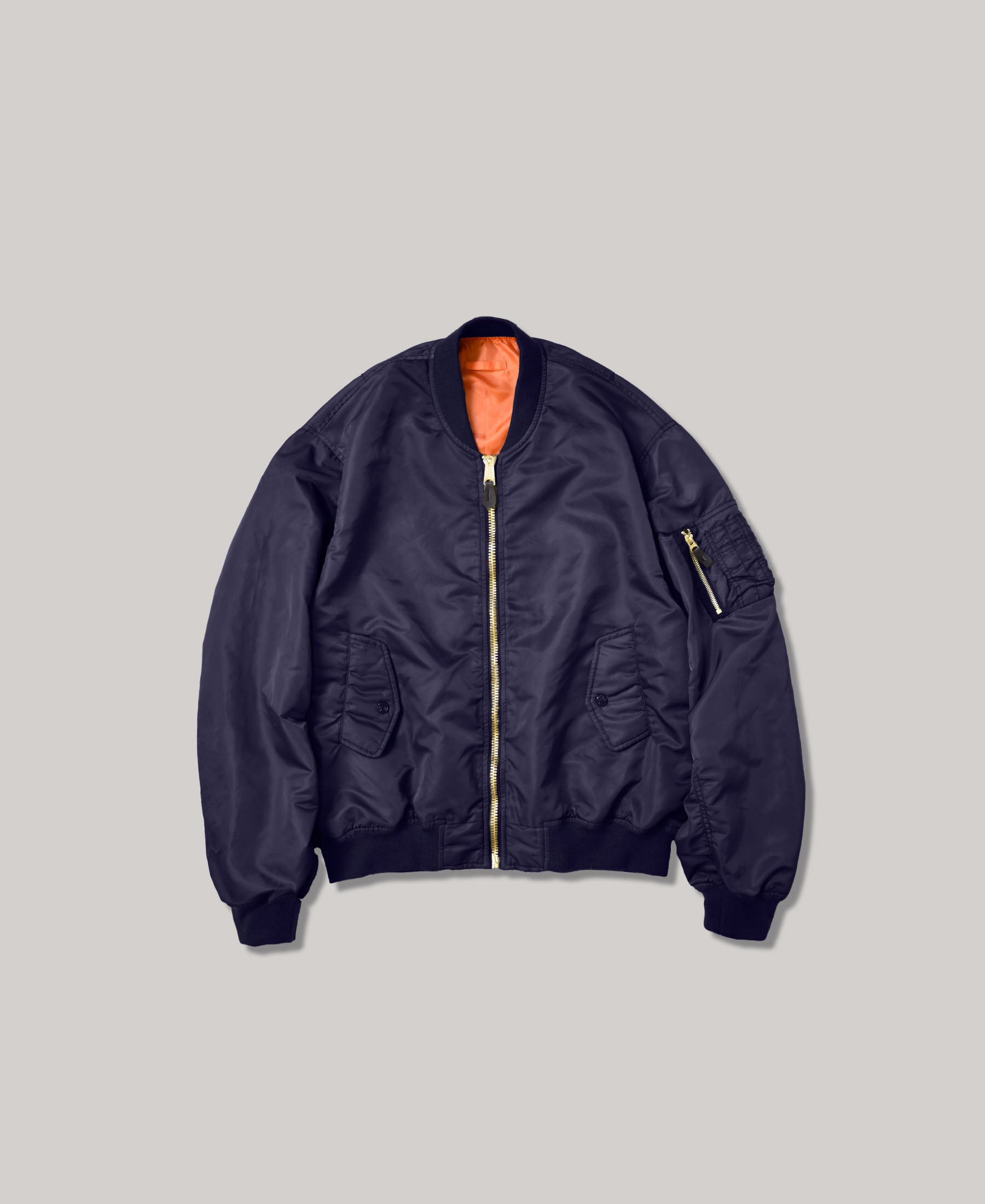 NEW | NON-PADDED VINTAGE WASH BOMBER JACKET | BLACK – F.M.C.D.