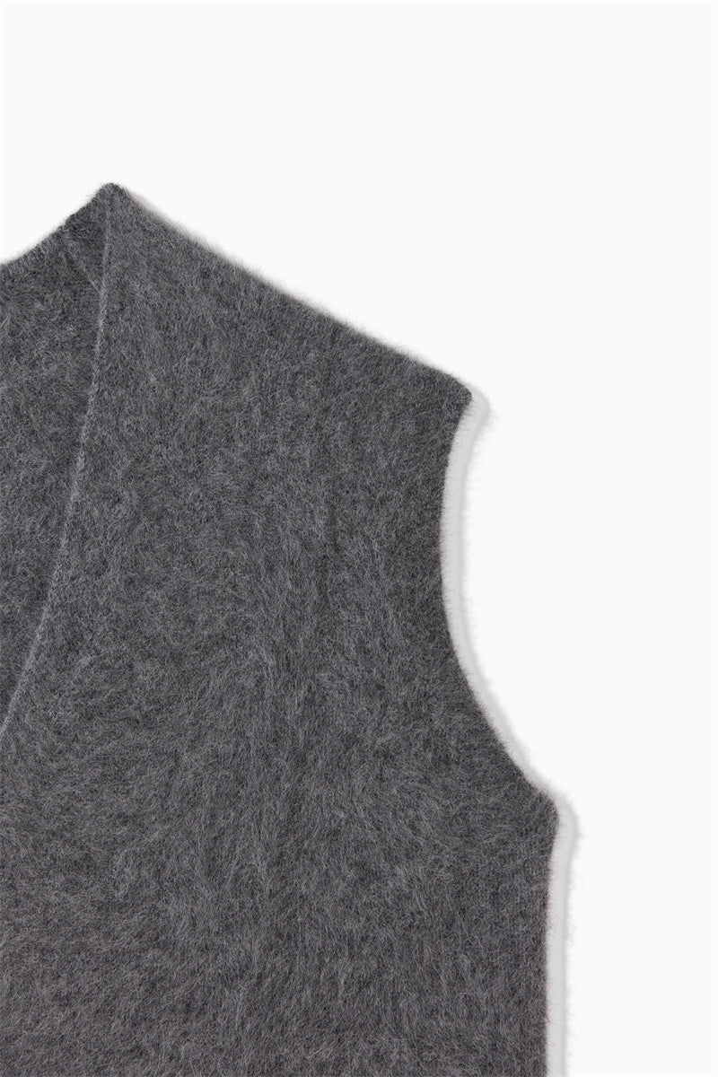FOX CASHMERE KNIT VEST