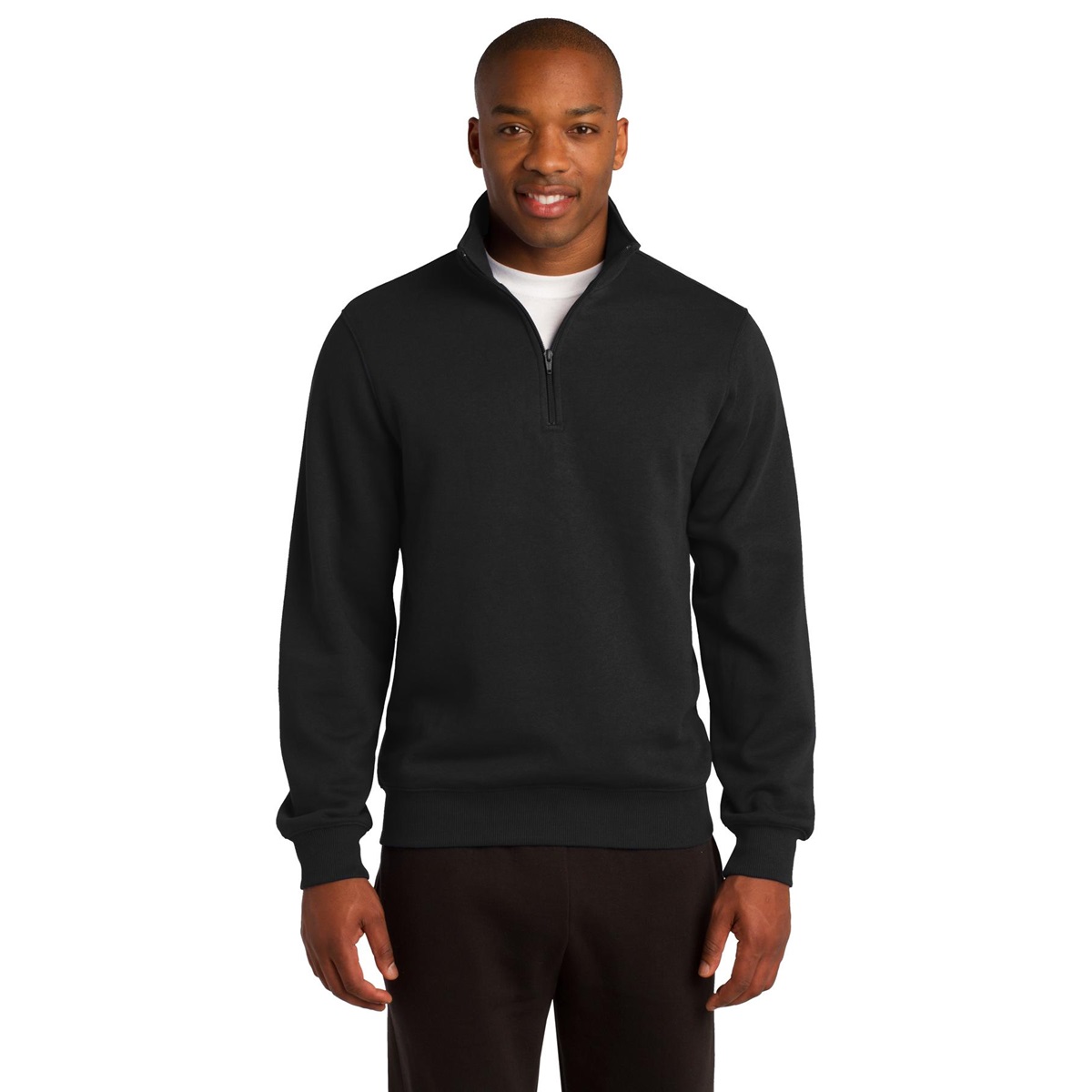 Sport-Tek ST253 1/4-Zip Sweatshirt - Black | Full Source