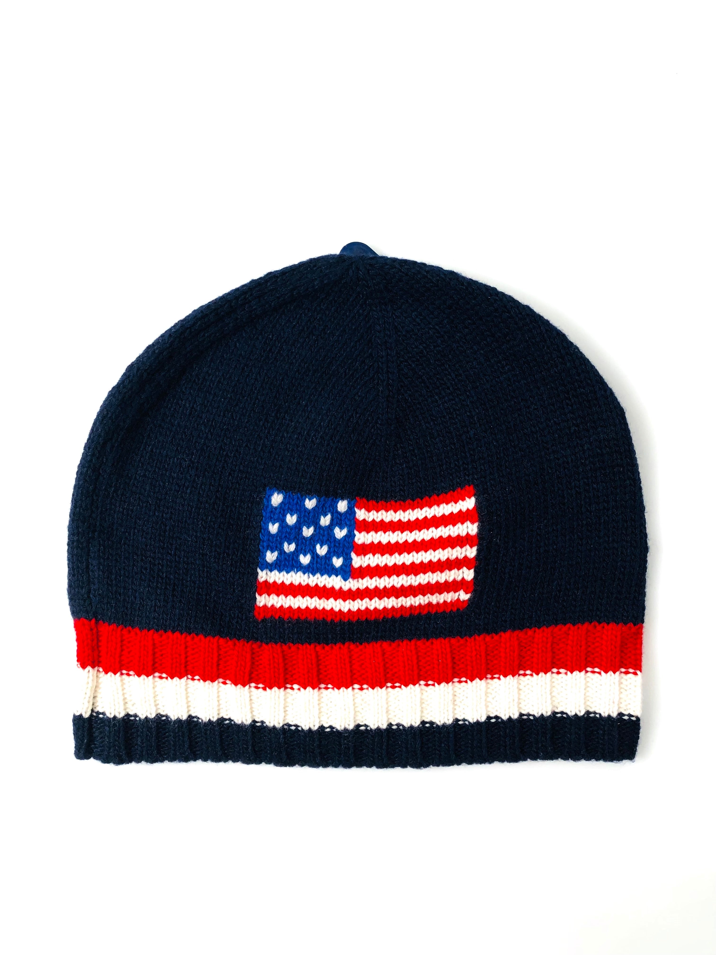 Polo Ralph Lauren U.S.A Flag Navy Beanie Hat – Flashy Deals Store