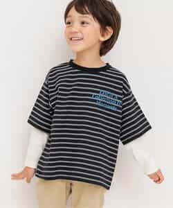 ☆タイムセール☆2Pレイヤード風ボーダーロンT（J406705）|BREEZE