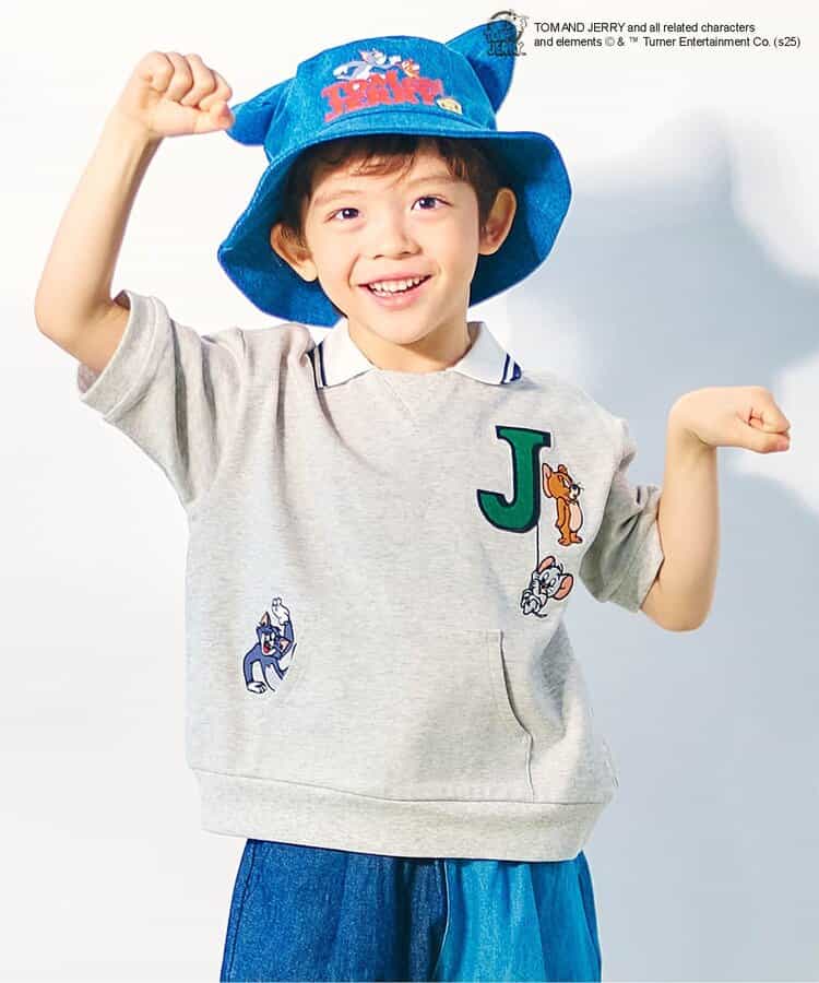 ☆SALE☆トムとジェリー 襟付きモチーフTシャツ（V207985）|apres les