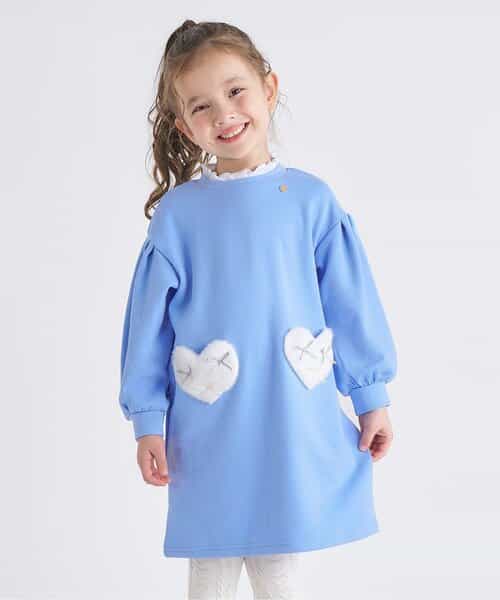 ☆タイムセール☆裏シャギーハートポケットワンピース（V517935