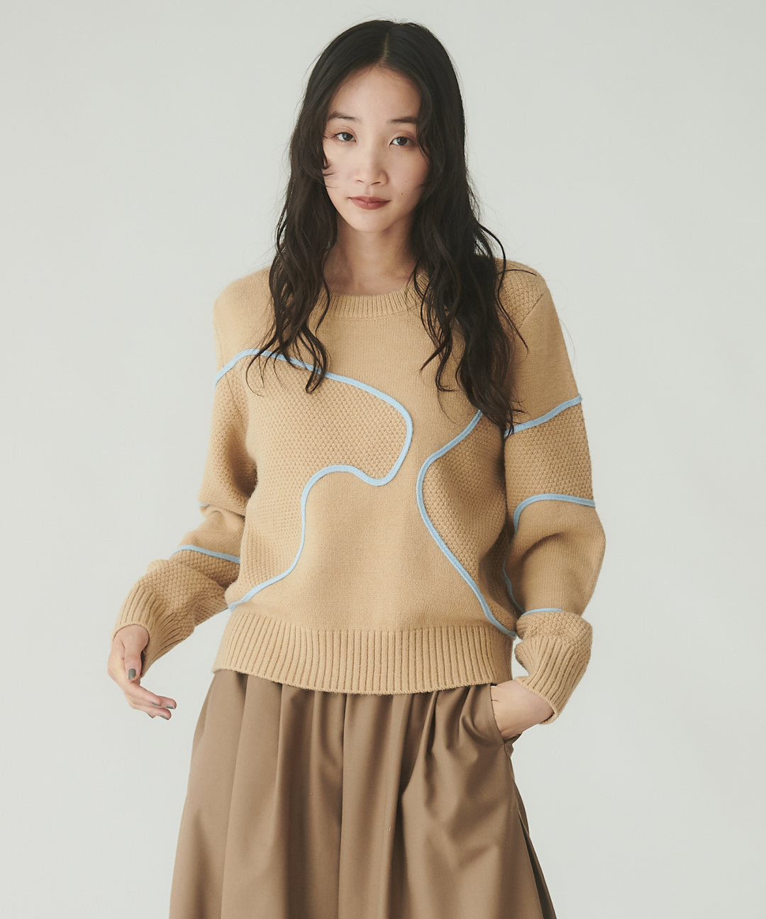 コードエンブロイダリーニット – FACE SANS FARD