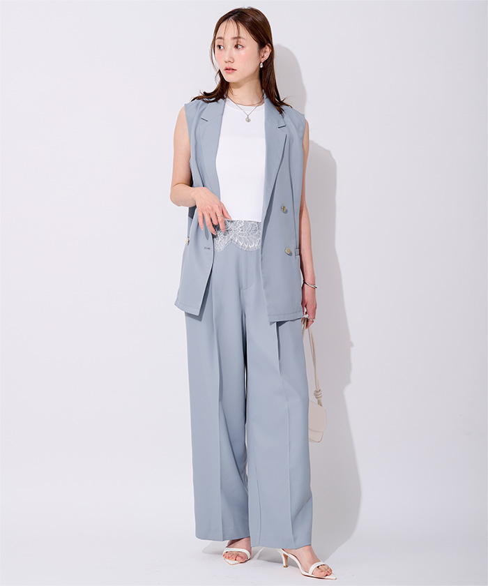 美シルエットワンタックワイドパンツ | ur's（ユアーズ）