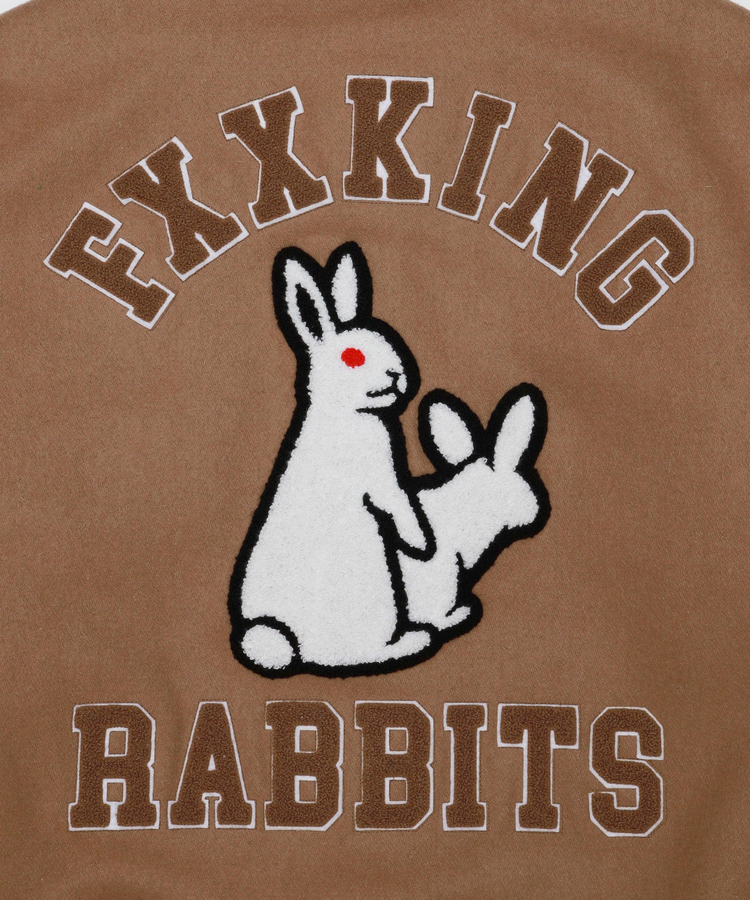 Rabbits Emblem Patch Varsity Jacket – #FR2
