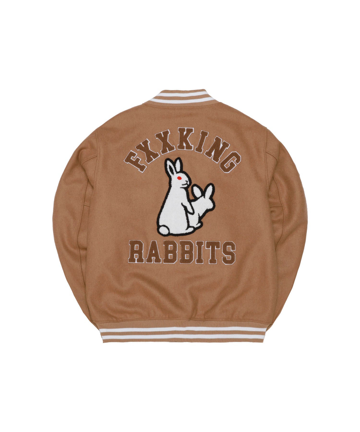 Rabbits Emblem Patch Varsity Jacket – #FR2