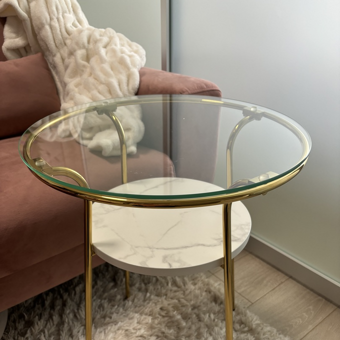 フランフラン 猫足 サイドテーブル アンティーク 汚れあり フラン