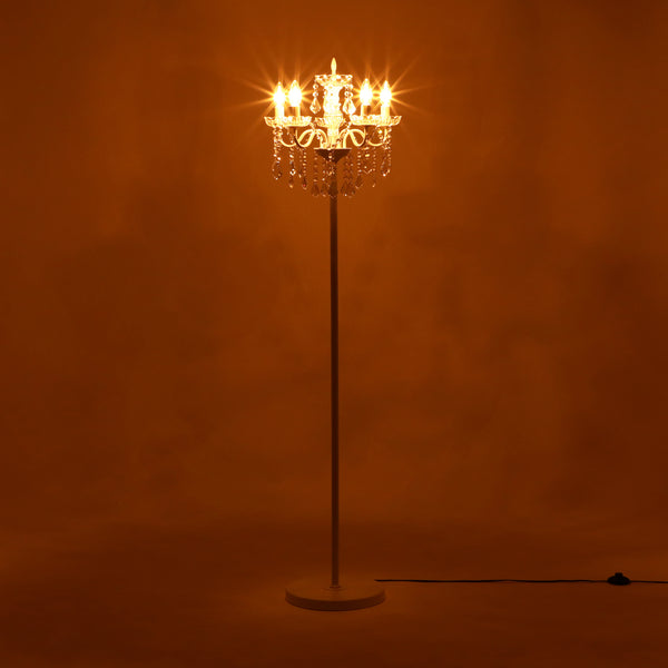 アントイン フロアシャンデリア 5灯 ホワイト | Francfranc（フラン