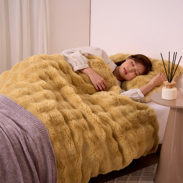 WARMY ポコモコファー まくらカバー イエロー | Francfranc（フラン