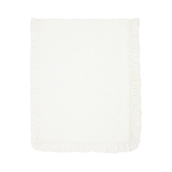 ふわくしゅ 肌掛けふとん フリル ダブル ホワイト | Francfranc