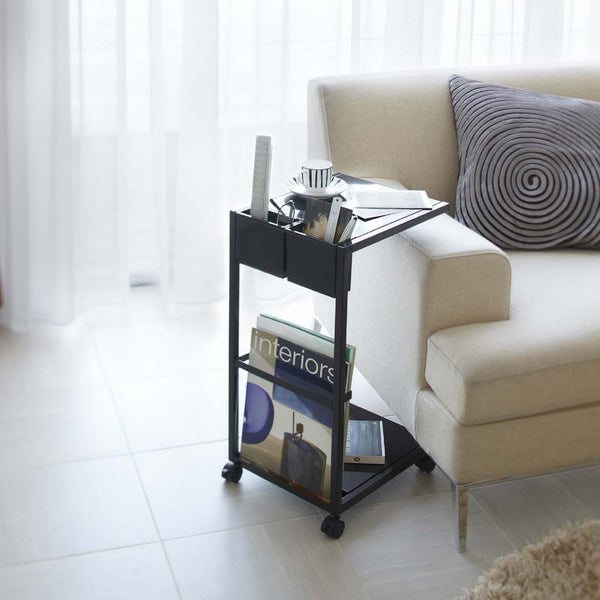 タワー サイドテーブルワゴン ブラック | Francfranc（フランフラン