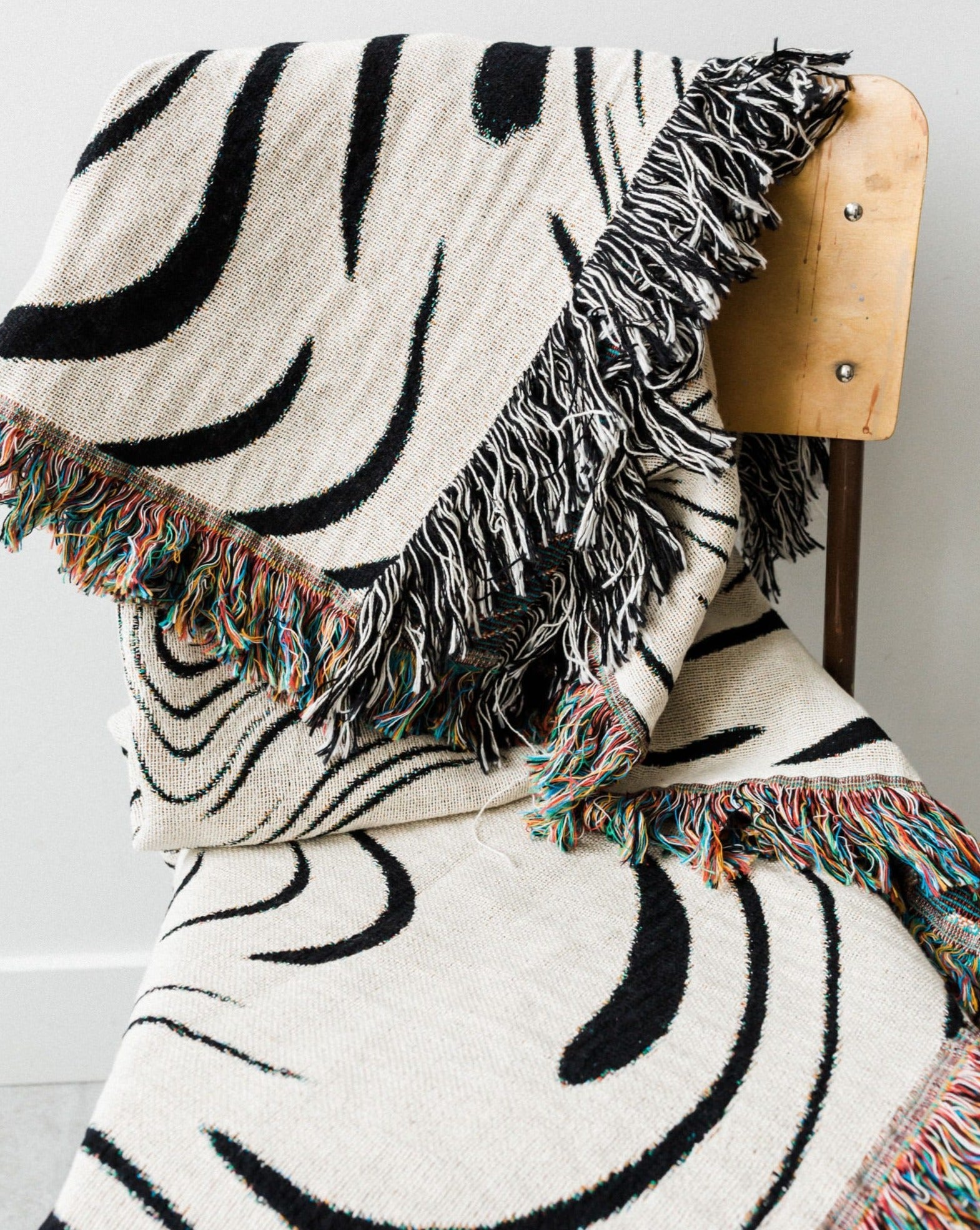 Marble Woven Throw Blanket - Frankie Print Co