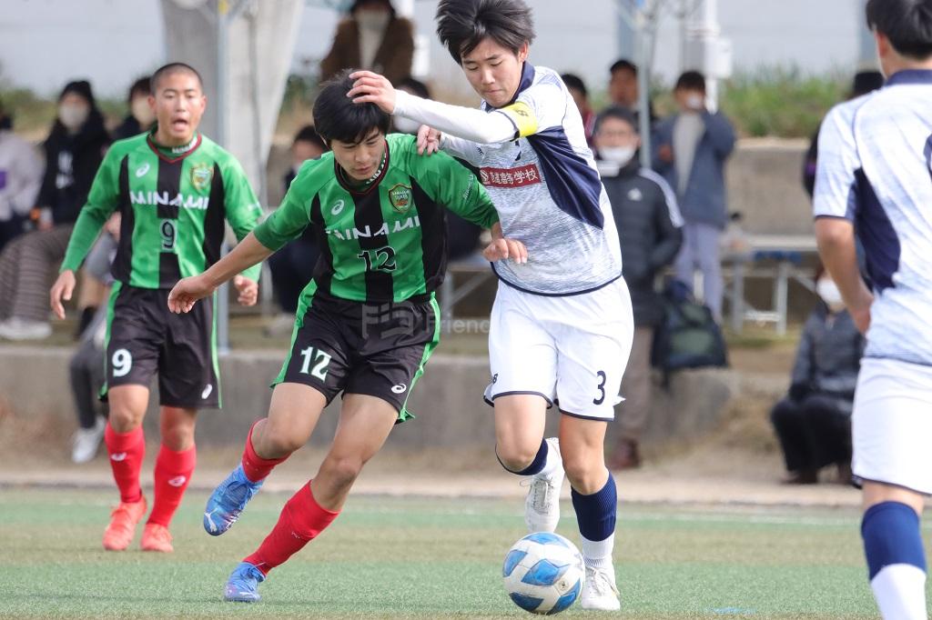 広島皆実 vs 修道 （高校サッカー新人戦）3回戦② | フレンドリースポーツ