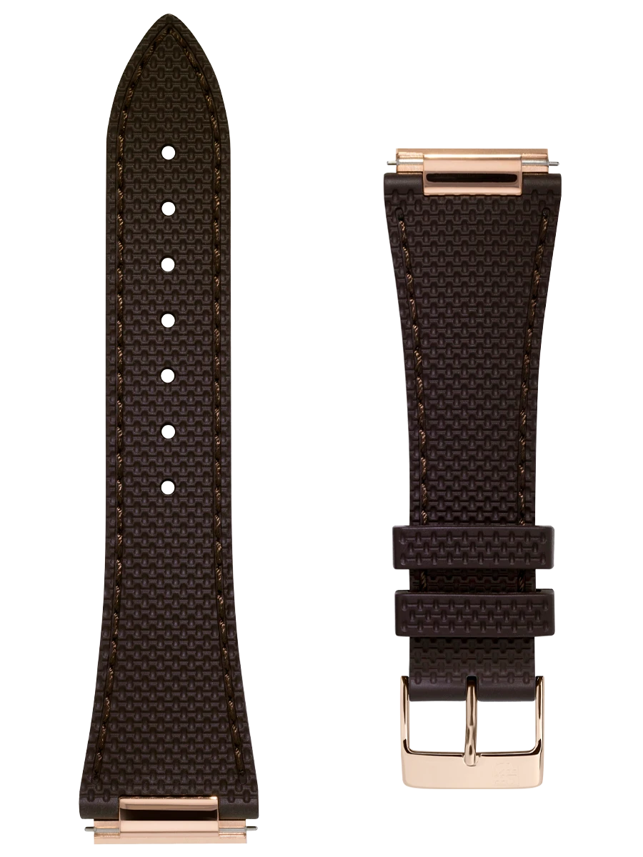 Frederique Constant Brown Rubber Strap