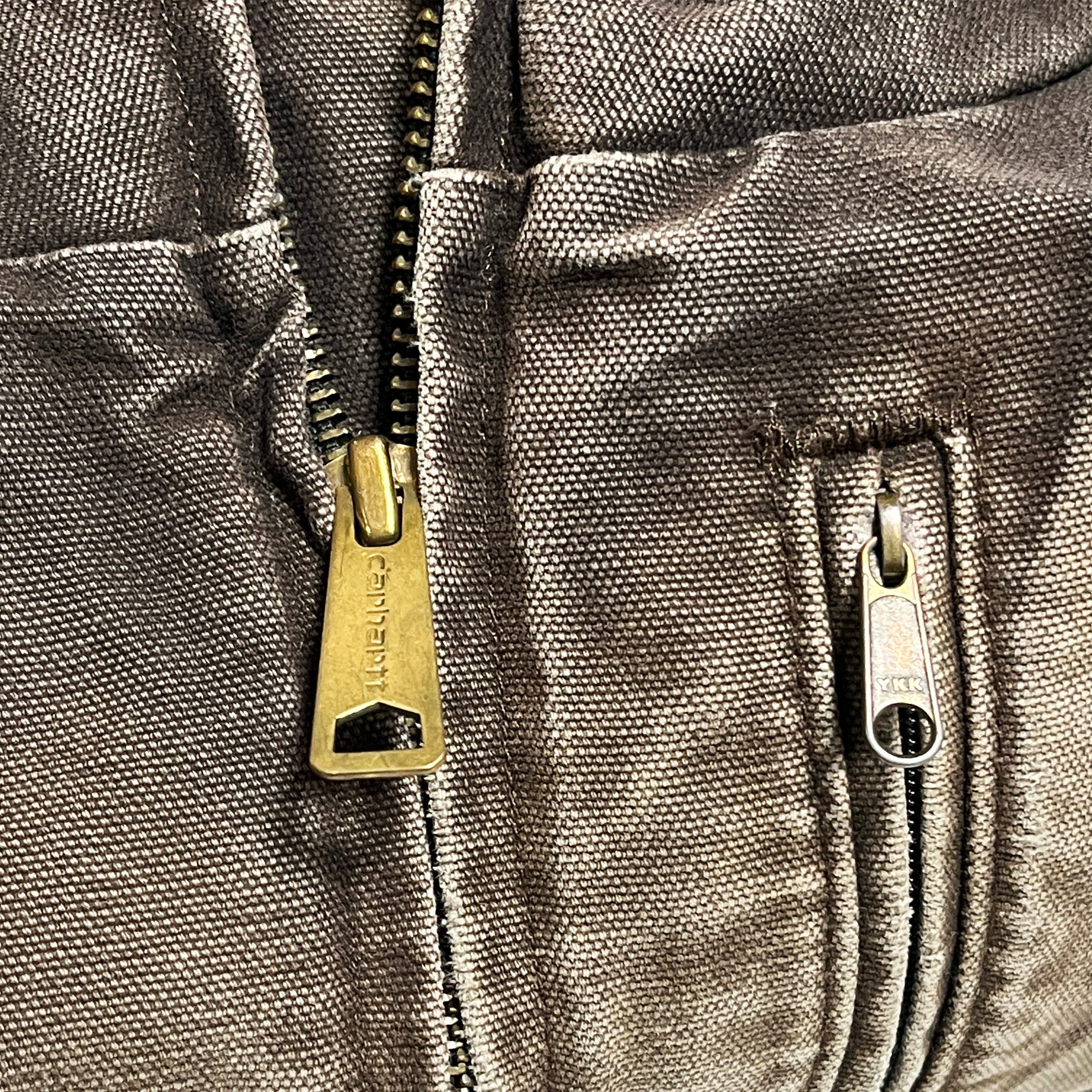 11 メキシコ製 Carhartt ダックベスト ボア ブラウン Size (3XL