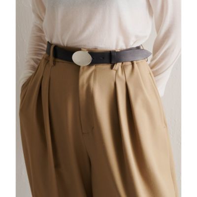 Whim Gazette(ウィム ガゼット)の【Puntovita】プレートレザーベルト