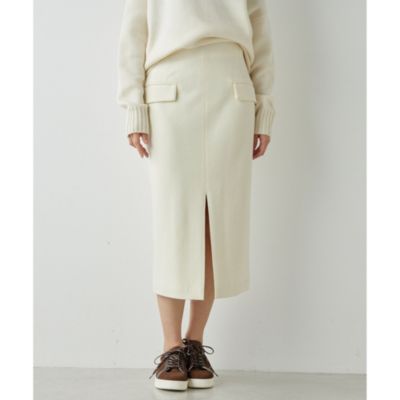 Whim Gazette(ウィム ガゼット)の圧縮ウールスカート通販 | 集英社