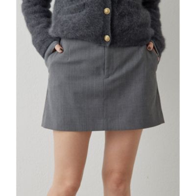 Whim Gazette(ウィム ガゼット)のウールギャバミニスカート通販