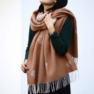 今だけ値下げ中☆クリッパン×ミナペルホネン ストール イエロー×グレー