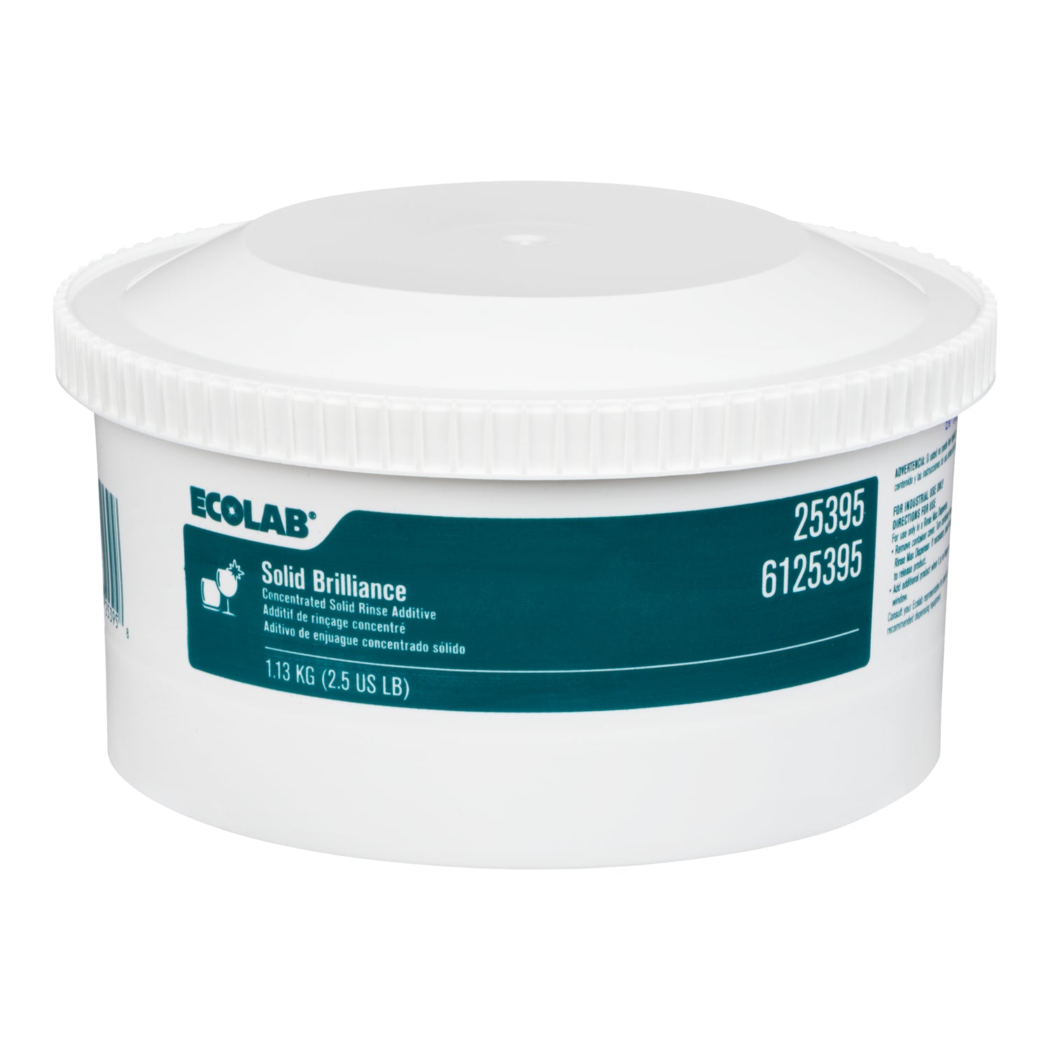 Rinse Aid Brilliance Solid - 2 x 2.5 lb - Ecolab - Packaging and