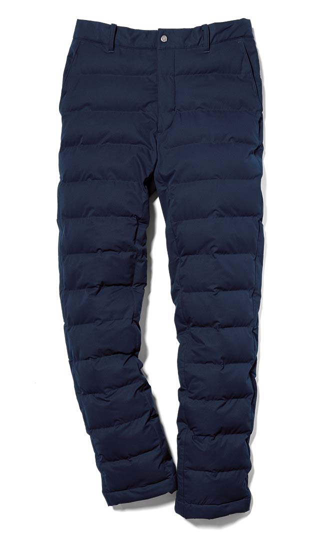 RLX GOLF」の中綿入りゴルフパンツはスタイリッシュさ極まる秀逸