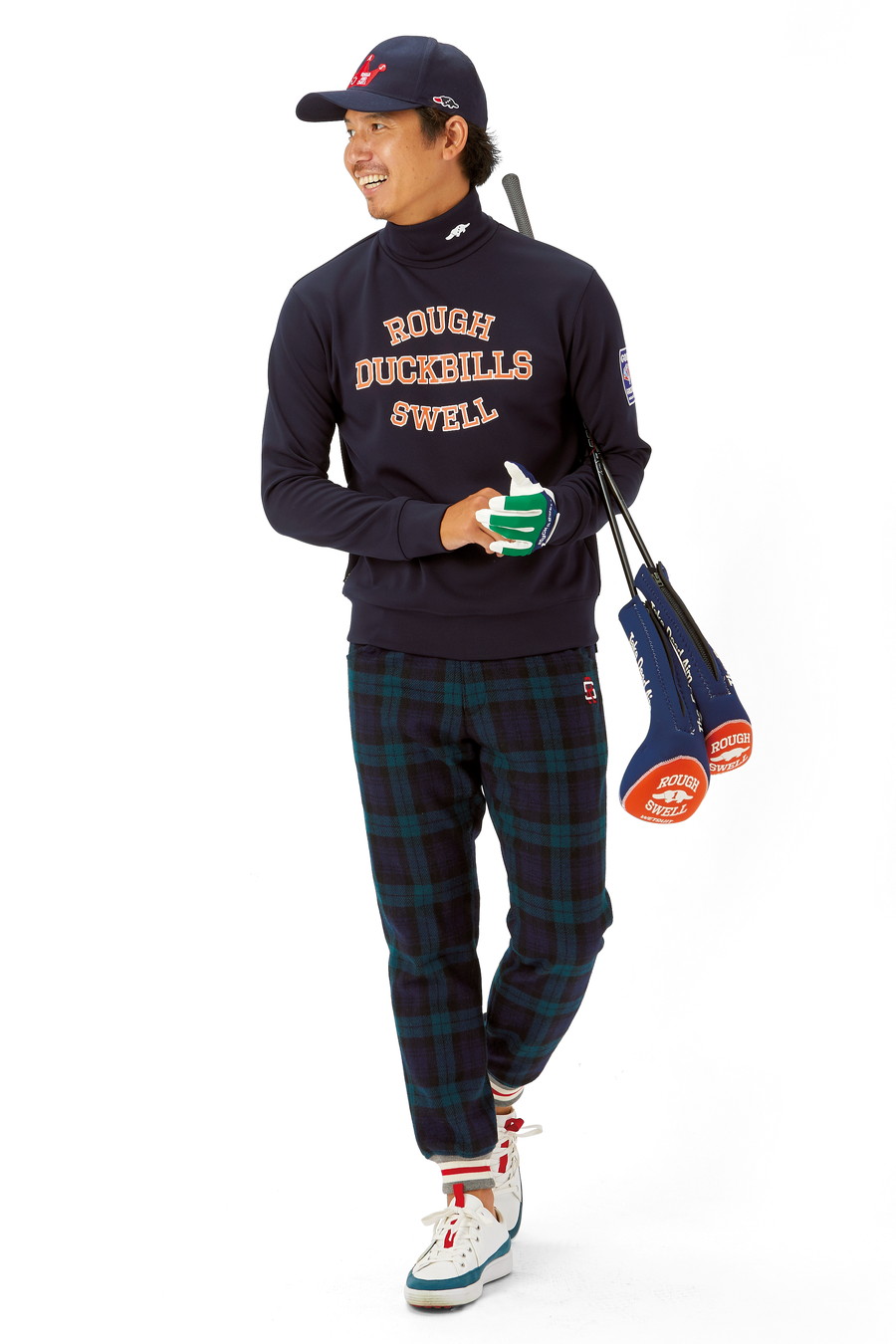 rough&swell】ラフアンドスウェル サイドライン ゴルフパンツ M