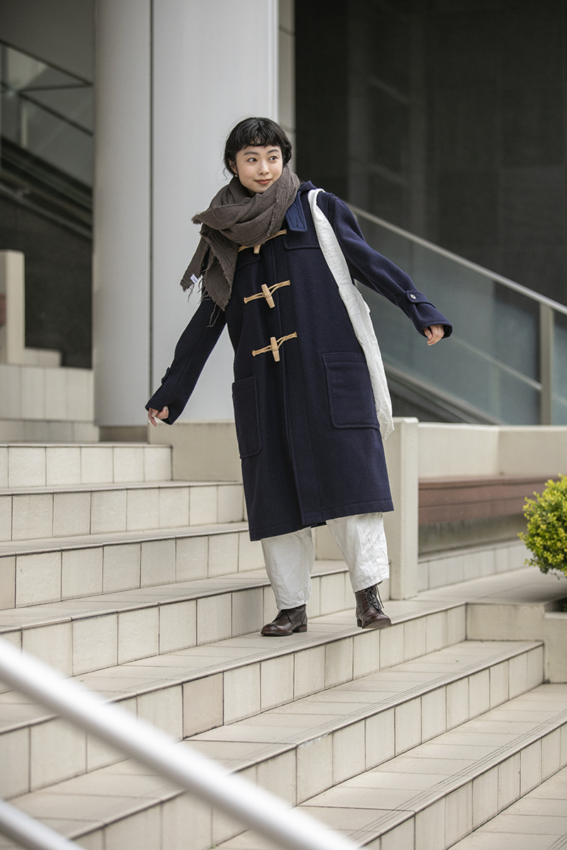 夫婦でシェアして着られる《YAECA》のダッフルコート【FUDGE FRIEND