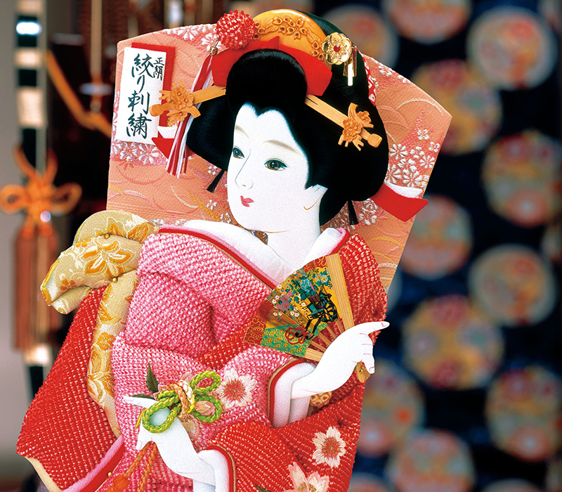 雛人形（ひな人形）・五月人形・羽子板・破魔弓｜人形の富月（毒富織物