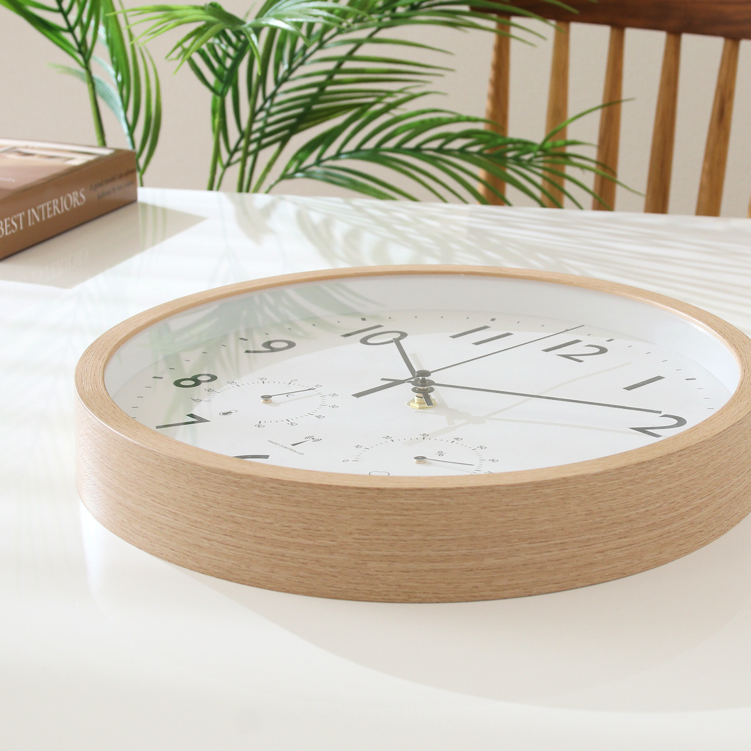 ウッドスタジオアルプ 掛け時計 ライトベージュ ウッドスタジオアルプ