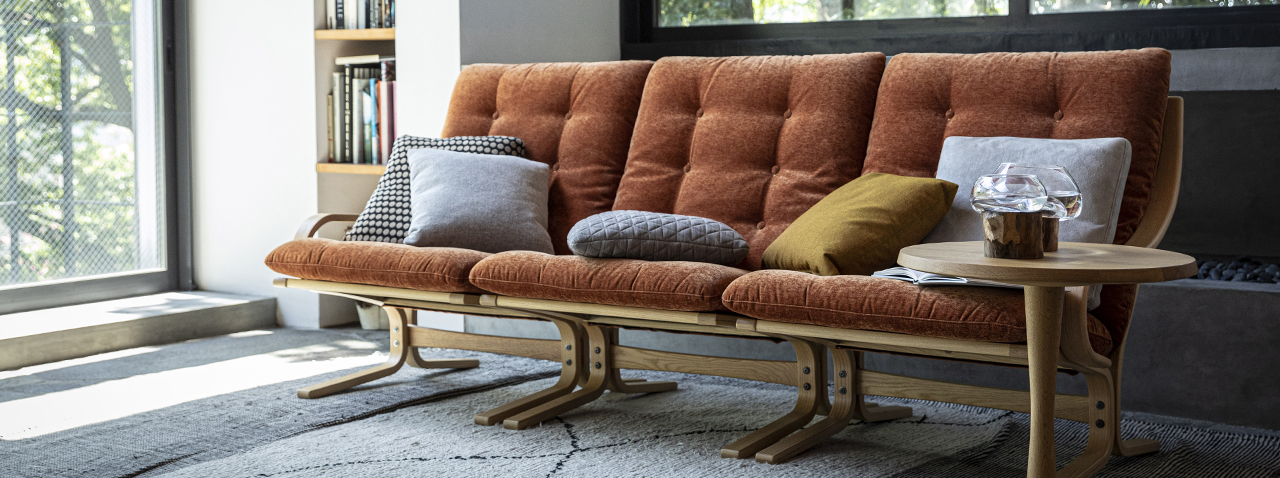 Fuji Funiture 富士ファニチア Agio アージオ 曲木 1人ソファ 冨士