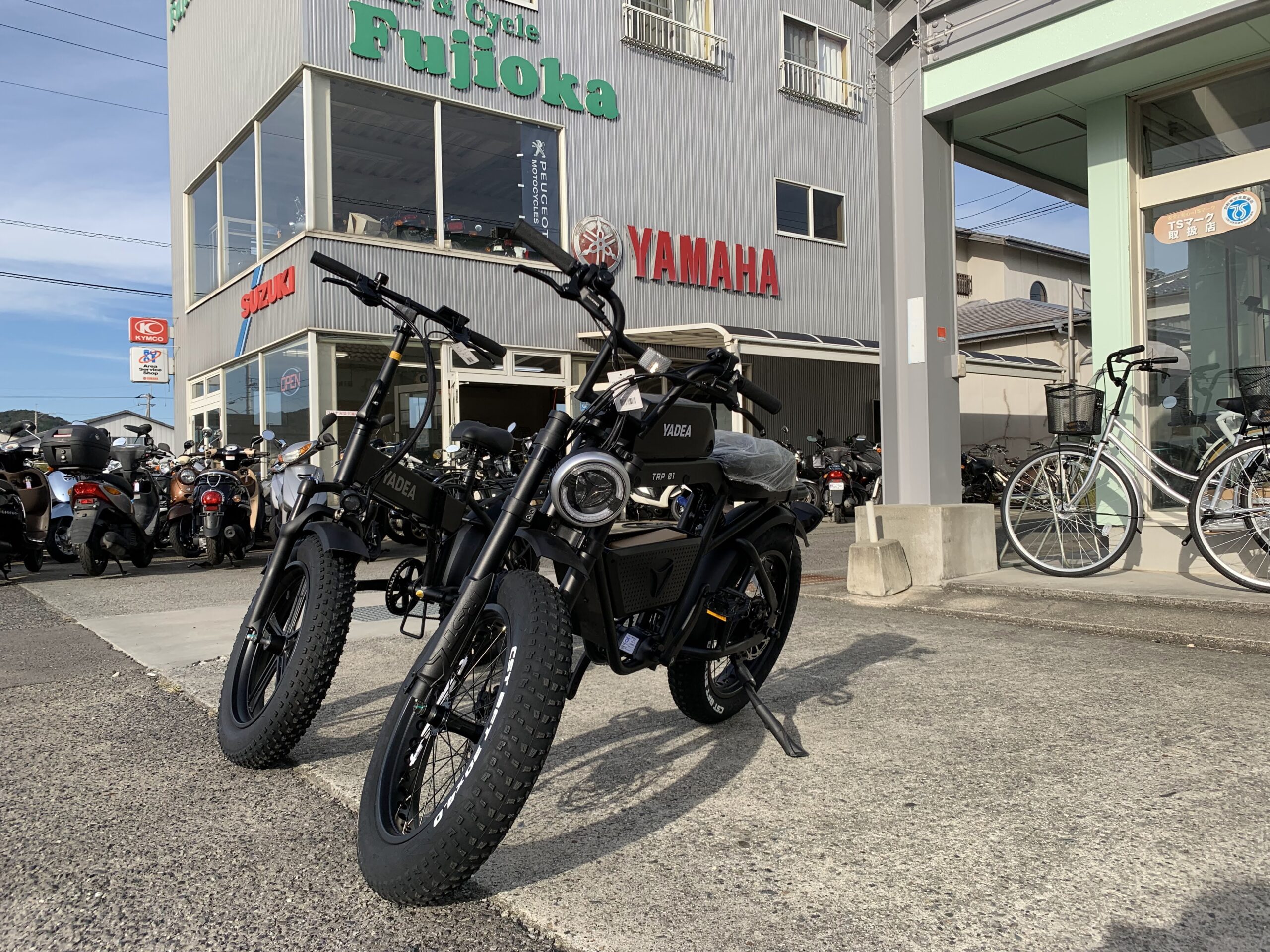 YADEA電動アシスト自転車『TRP-01』・『HNT-01』試乗車が入荷しました