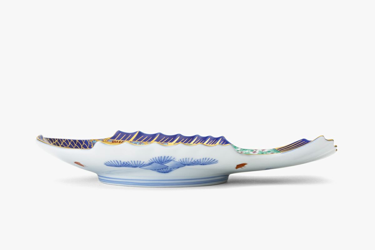 古伊万里鳳凰割地紋 魚型皿 | 有田焼 深川製磁｜公式オンラインストア