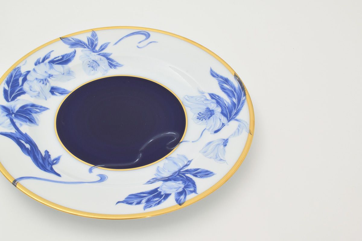 オリエンタルブルー ケーキ皿 | 有田焼 深川製磁｜公式オンラインストア