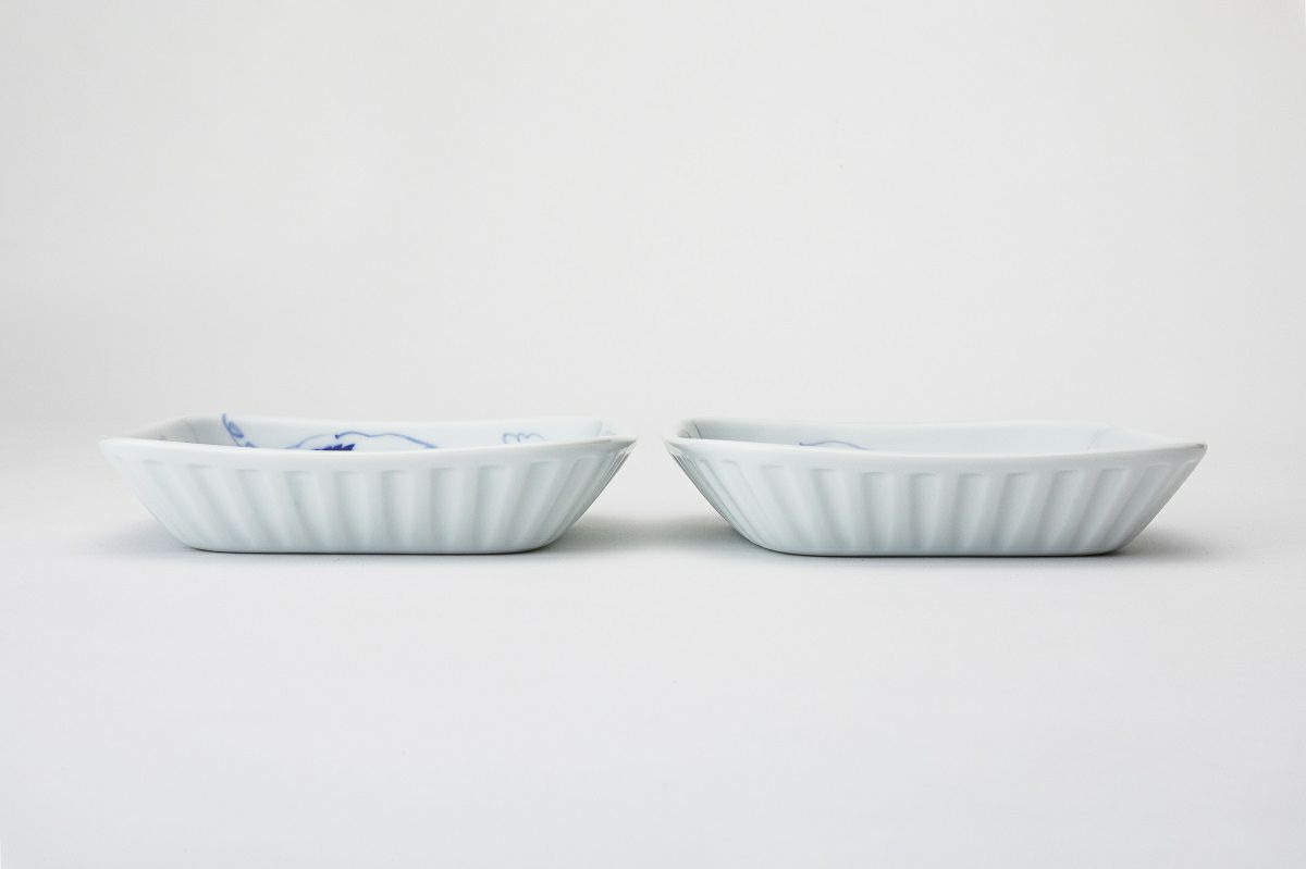 ブルーワイナリー ペア角大皿 | 有田焼 深川製磁｜公式オンラインストア