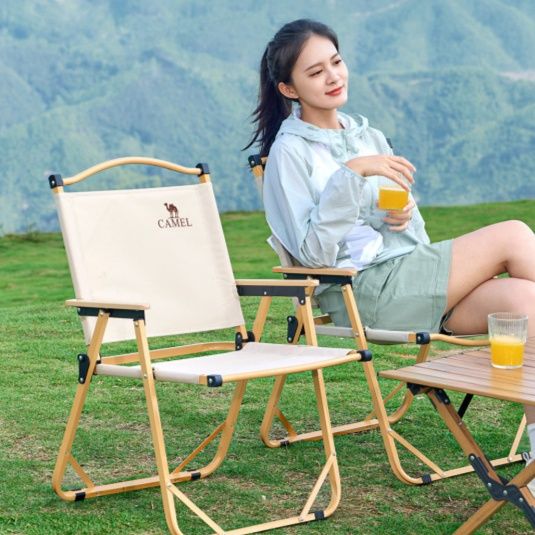 アウトドアチェア 二層構造快適折りたたみ椅子 折りたたみ|アウトドア