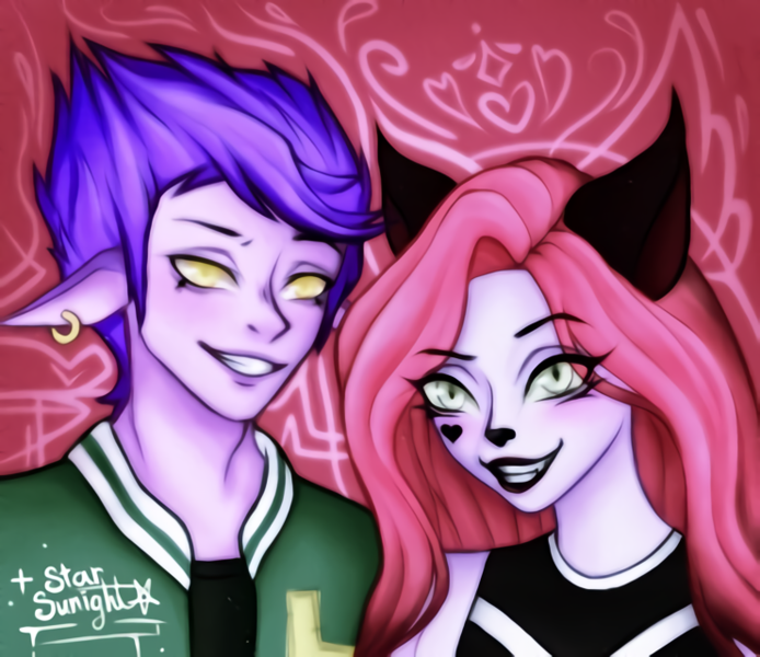 171537 - safe, artist:_star_sunight_owo_, luvboy (teen-z), pinky