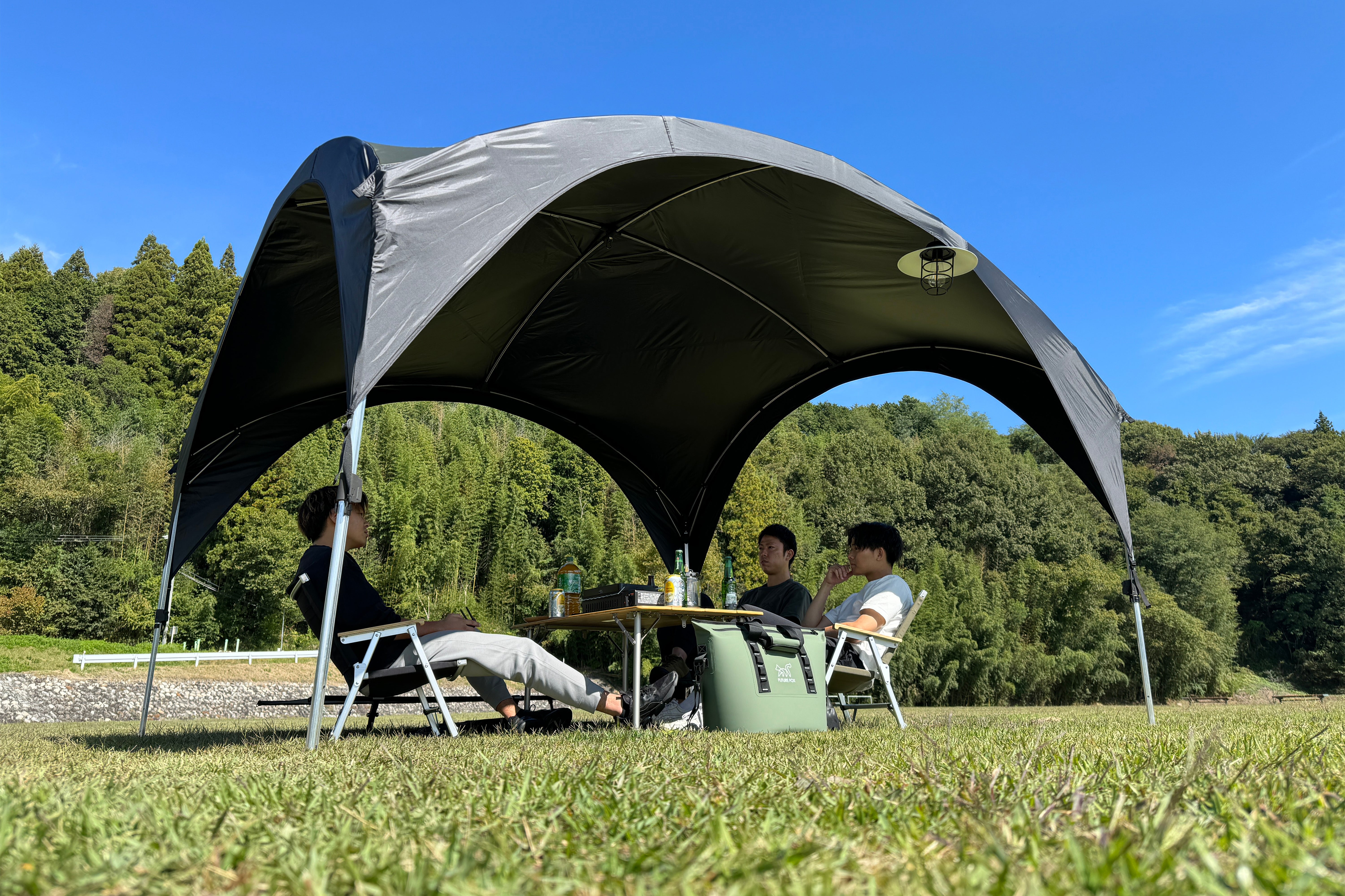 FOX-TARP 自立式タープ ポリエステル 耐水圧2000mm UVカット｜FUTURE