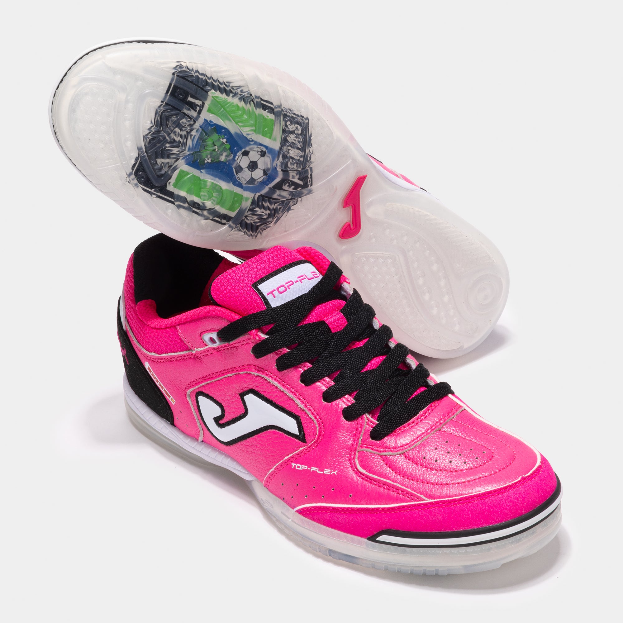 Joma Top Flex フットサルシューズ ピンク 収納バッグ付き Joma Top