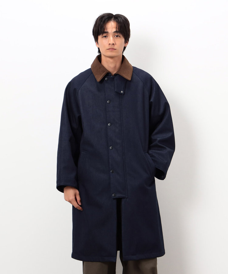 フリースボンディング ロングコート（55-02MM30-205）｜パープル