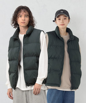 ポリエステルタフタ中綿 ベスト（55-02BM50-205）｜パープル&イエロー