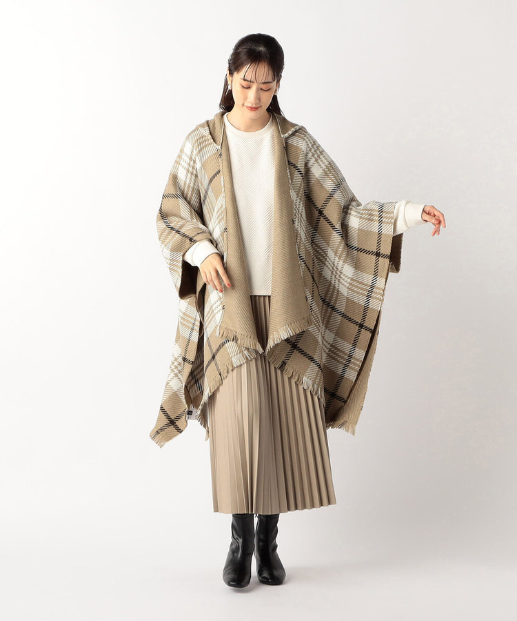 バーバリー 雑誌掲載 バーバリーブルーレーベル/大判ウールストール