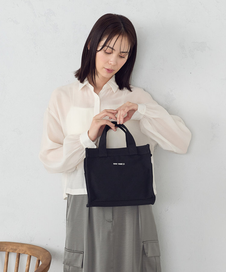キャンバスミニトート（95-30BK01-205）｜モノコムサ（MONO COMME CA
