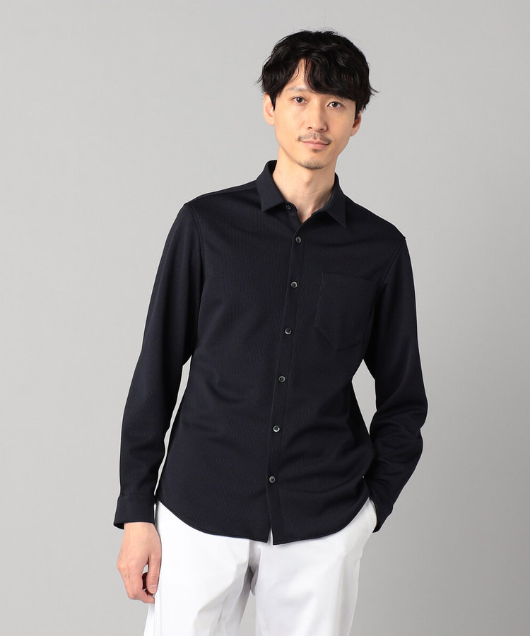 千鳥ジャージー キーボードシャツ（07-19IK13-205）｜コムサメン