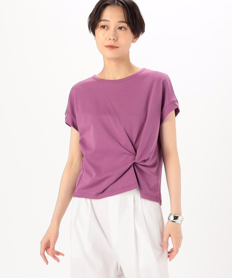 一部WEB限定カラー 】コットン強撚ポンチ デザインタックシャツ（01