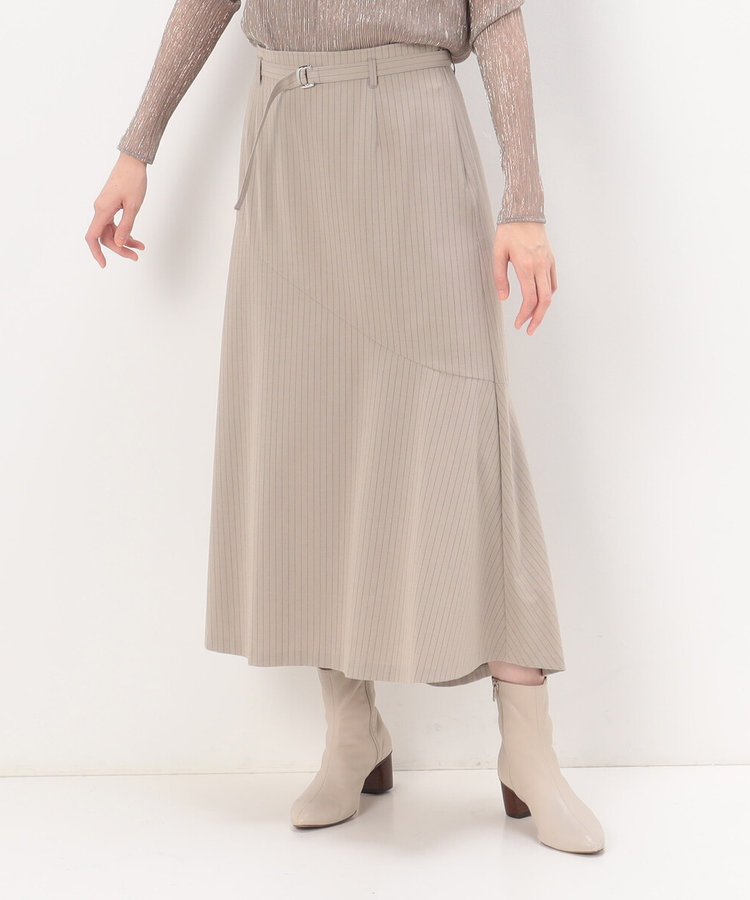 新品未使用 archivio ストライプスカート サイズ40 さりげない癖あり