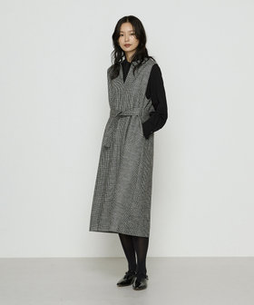 千鳥バランサー ジャンパードレス（01-12OM02-205）｜K.T キヨコ