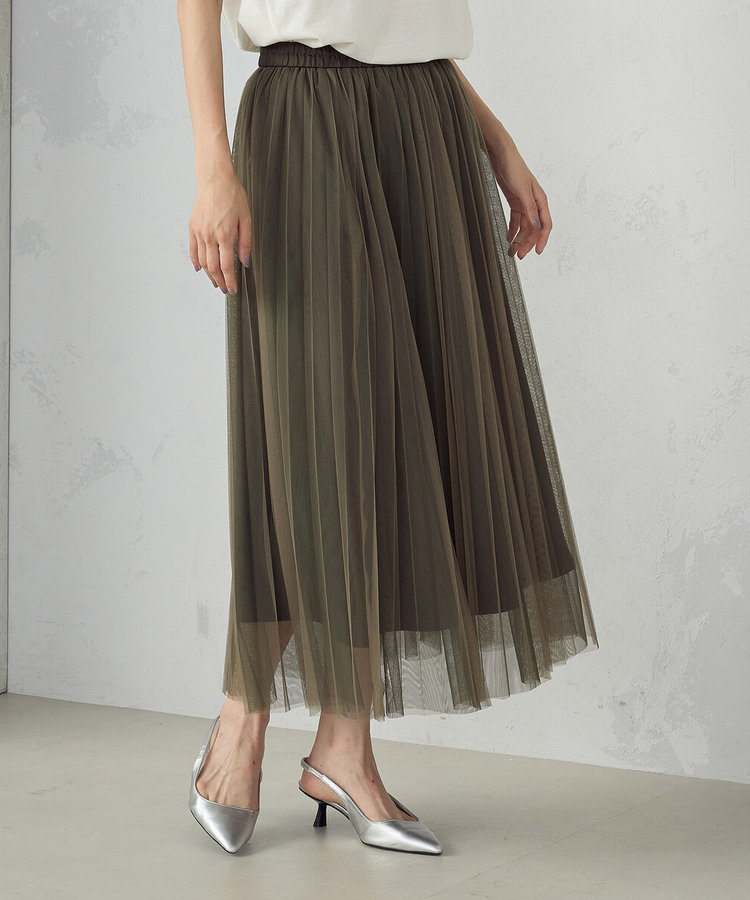 チュールプリーツスカート（12-50FI03-204）｜コムサイズム（COMME CA